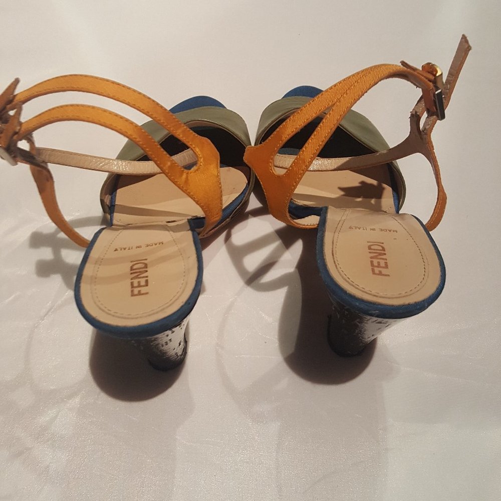 Authentic Fendi Color Block Sandals - image 3